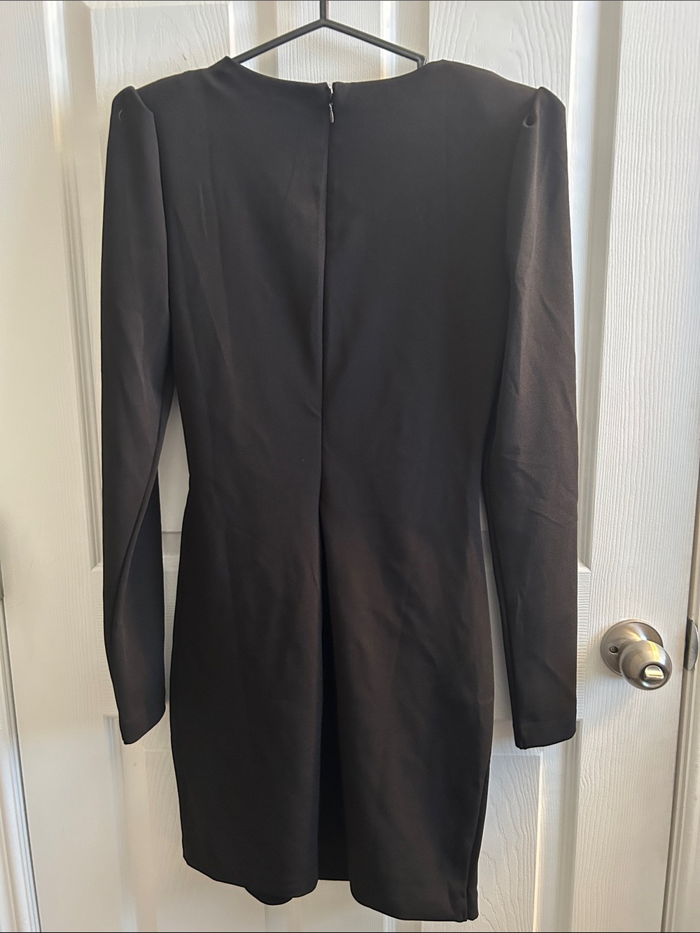 Dynamite Black Long Sleeve Ruched Side Mini Dress - Picture 2 of 2